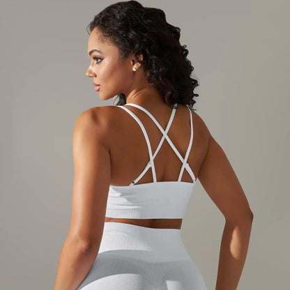 Women Cross Strap Yoga Bra