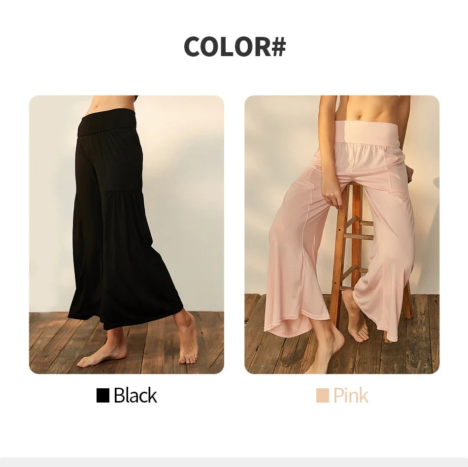 Yoga Pants Women Rib Loose Casual