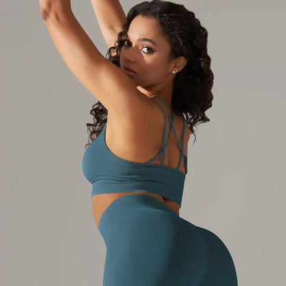 Women Cross Strap Yoga Bra