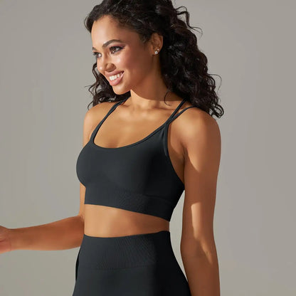 Women Cross Strap Yoga Bra