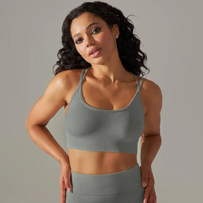 Women Cross Strap Yoga Bra