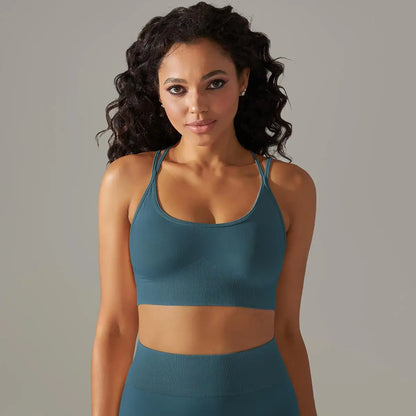 Women Cross Strap Yoga Bra