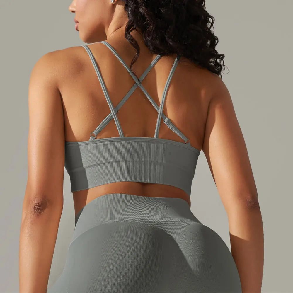 Women Cross Strap Yoga Bra