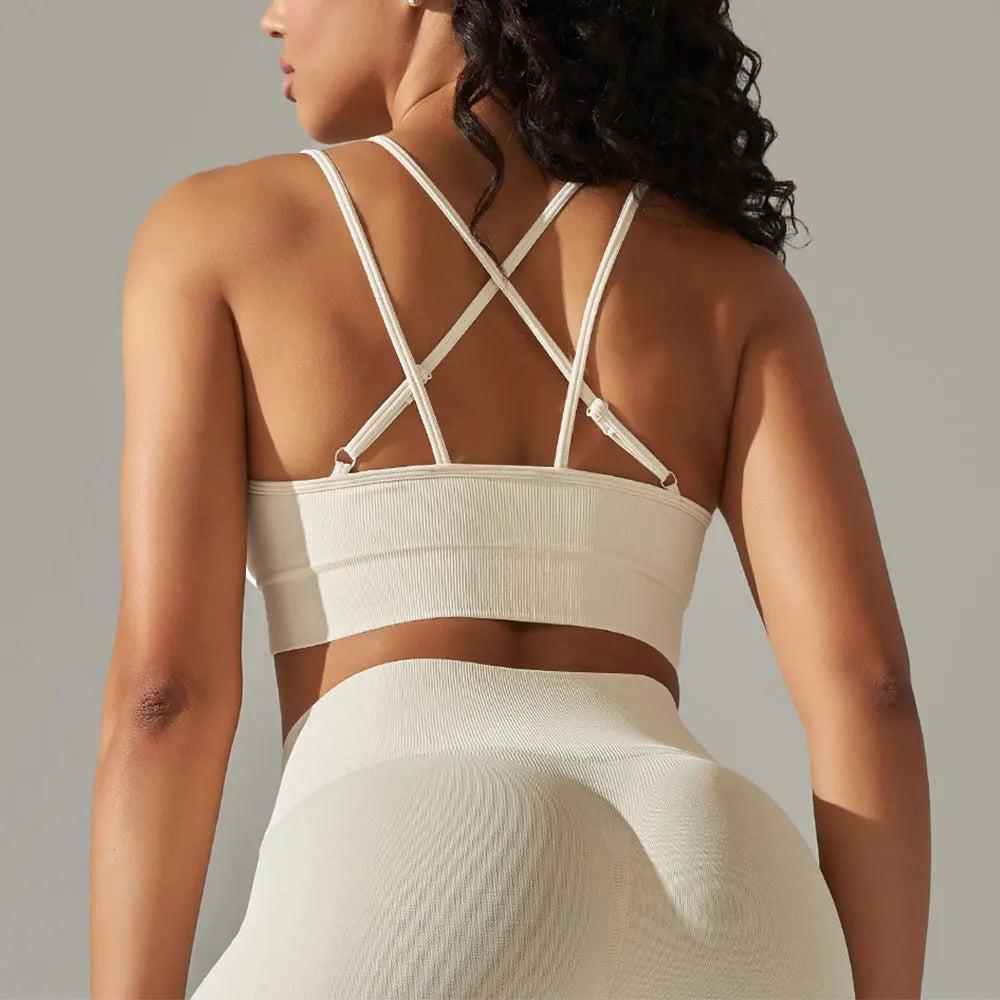 Women Cross Strap Yoga Bra