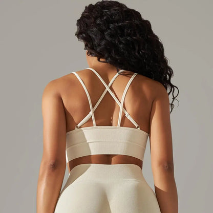 Women Cross Strap Yoga Bra