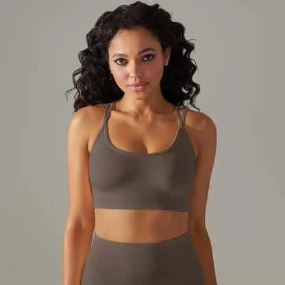 Women Cross Strap Yoga Bra