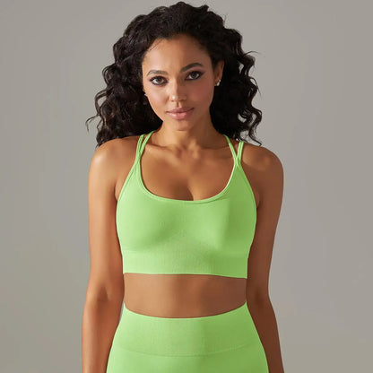 Women Cross Strap Yoga Bra