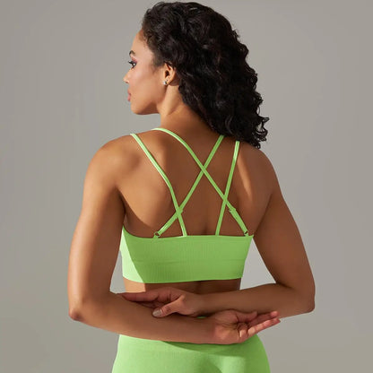 Women Cross Strap Yoga Bra