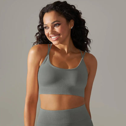 Women Cross Strap Yoga Bra