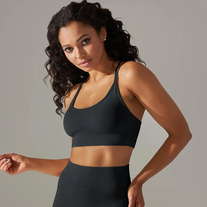 Women Cross Strap Yoga Bra