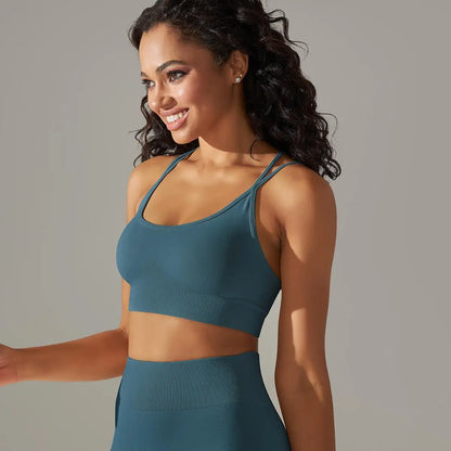 Women Cross Strap Yoga Bra