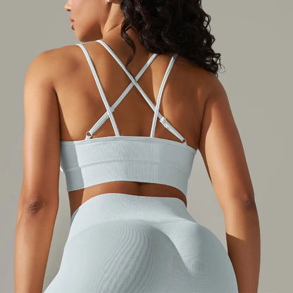 Women Cross Strap Yoga Bra