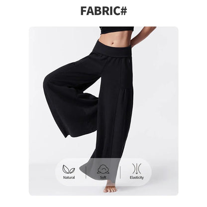 Yoga Pants Women Rib Loose Casual