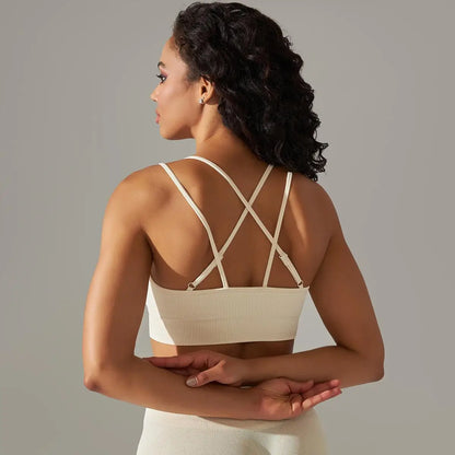 Women Cross Strap Yoga Bra