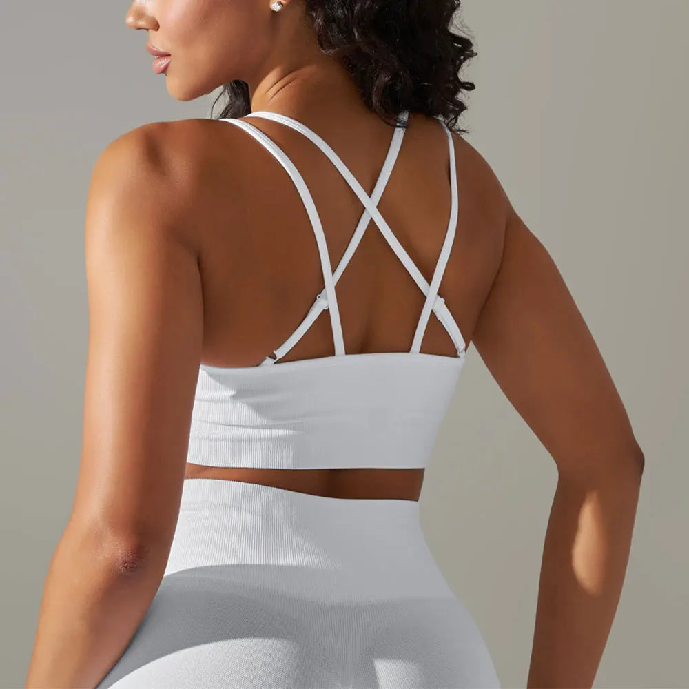 Women Cross Strap Yoga Bra