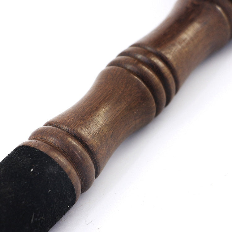 Tibetan Bowl Leather stick Hammer Mallet Stick Wood Handle Tibetan Buddhist Meditation Singing Bowl Accessory 8-25cm