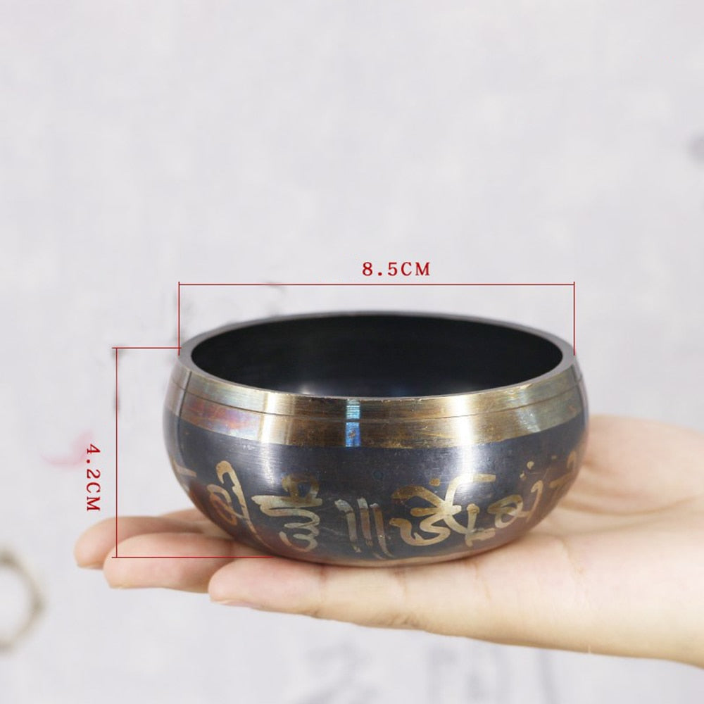 Tibetan Bowl Sing Bowl Nepalese Buddhist Tibetan Chanting Yoga Meditation Bowl Buddhist Sound Therapy Bowl Copper Religion Carft