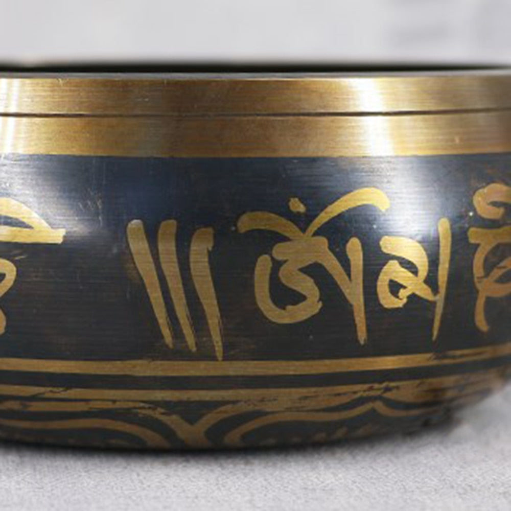 Tibetan Bowl Sing Bowl Nepalese Buddhist Tibetan Chanting Yoga Meditation Bowl Buddhist Sound Therapy Bowl Copper Religion Carft