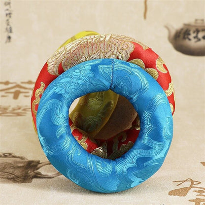 Tibetan Singing Bowl Mat Hand Hammered Yoga Singing Meditation Bowl Mat Buddhism Gift Home Decorative Crafts