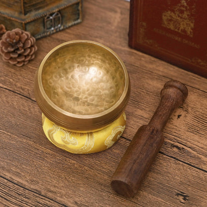 Tibetan Singing Bowl Nepalese Buddha Meditation Bowl Kits With Mallet Sticker Cushion For Chakra Healing Prayer Yoga Relaxation