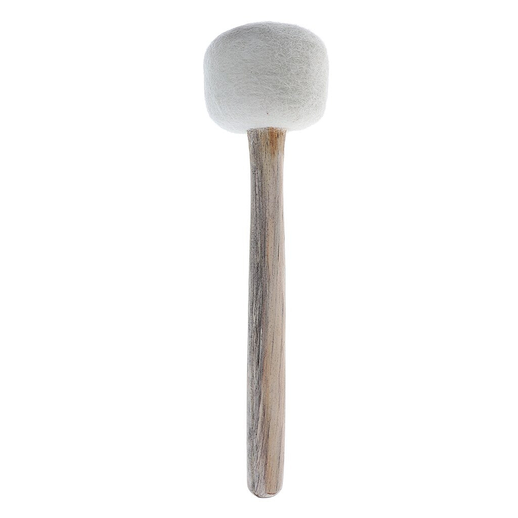 Tibetan Singing Bowl Striker Handmade Felted Wooden Mallet, 3 Size
