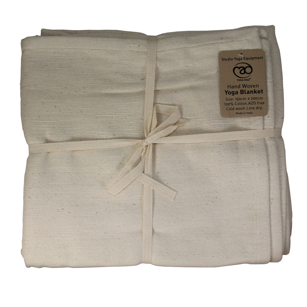 Hand Woven Cotton Yoga Blanket