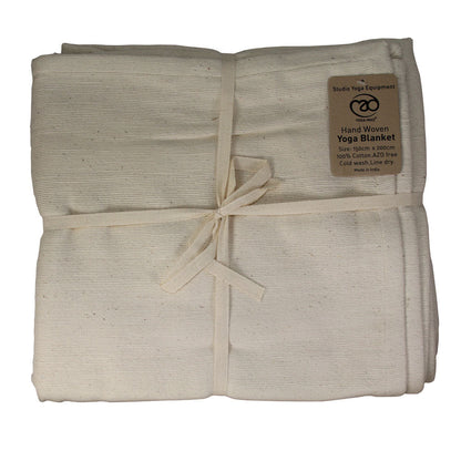 Hand Woven Cotton Yoga Blanket