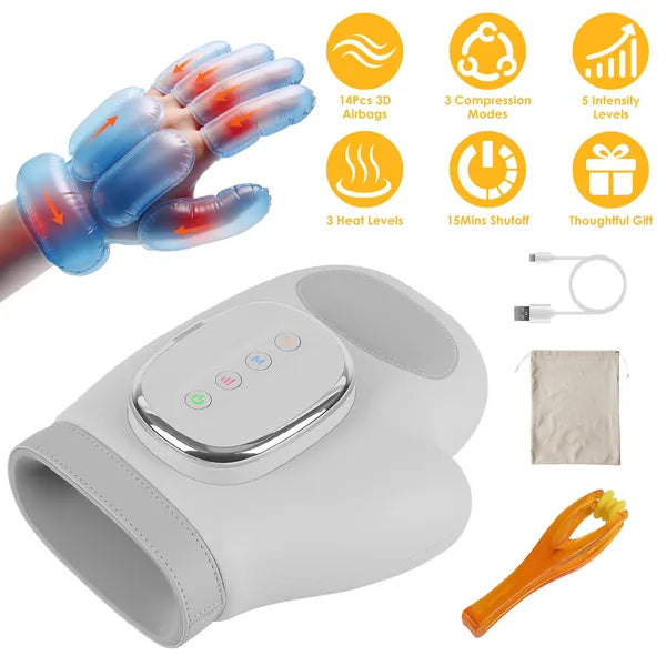 Cordless Hand Massager with 14 Airbags, 3 Massage Modes 5