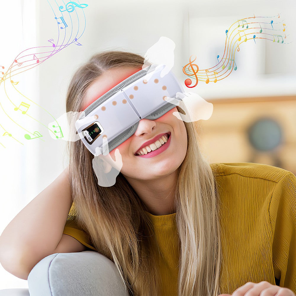 Smart Eye Massager with Vibration,heat,airbag Compression &