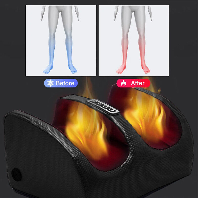 Dual-Zone Foot & Calf Massager with Heat