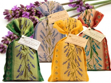 French Lavender- Authentic dried lavender flowers in colourful bags