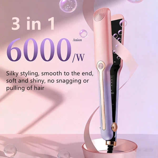 Professional Steam Hair Straightener Ceramic Tourmaline Ionic