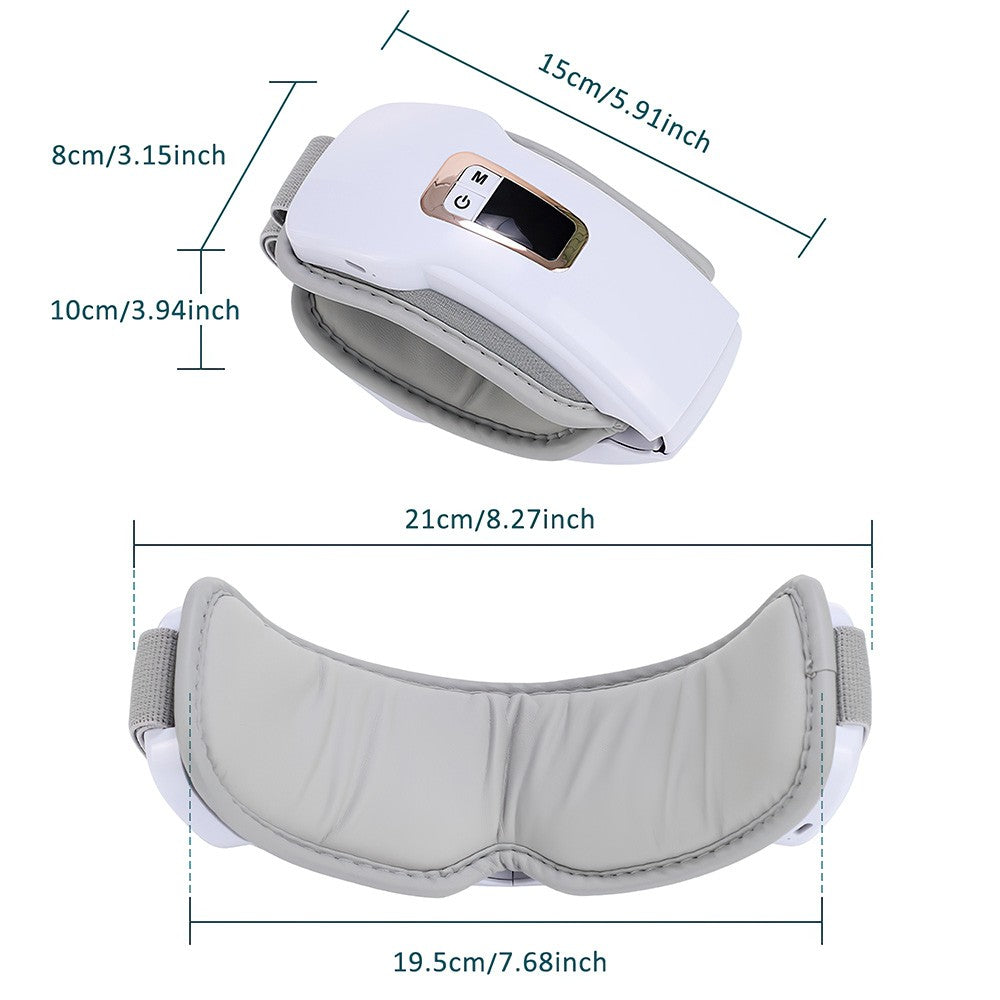 Smart Eye Massager with Vibration,heat,airbag Compression &