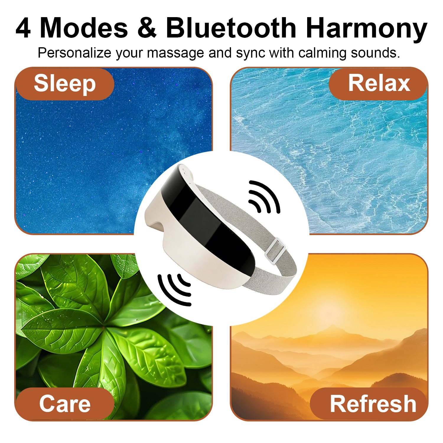 Eye Massager with Heat-bluetooth Music Smart Eye Mask for Relax