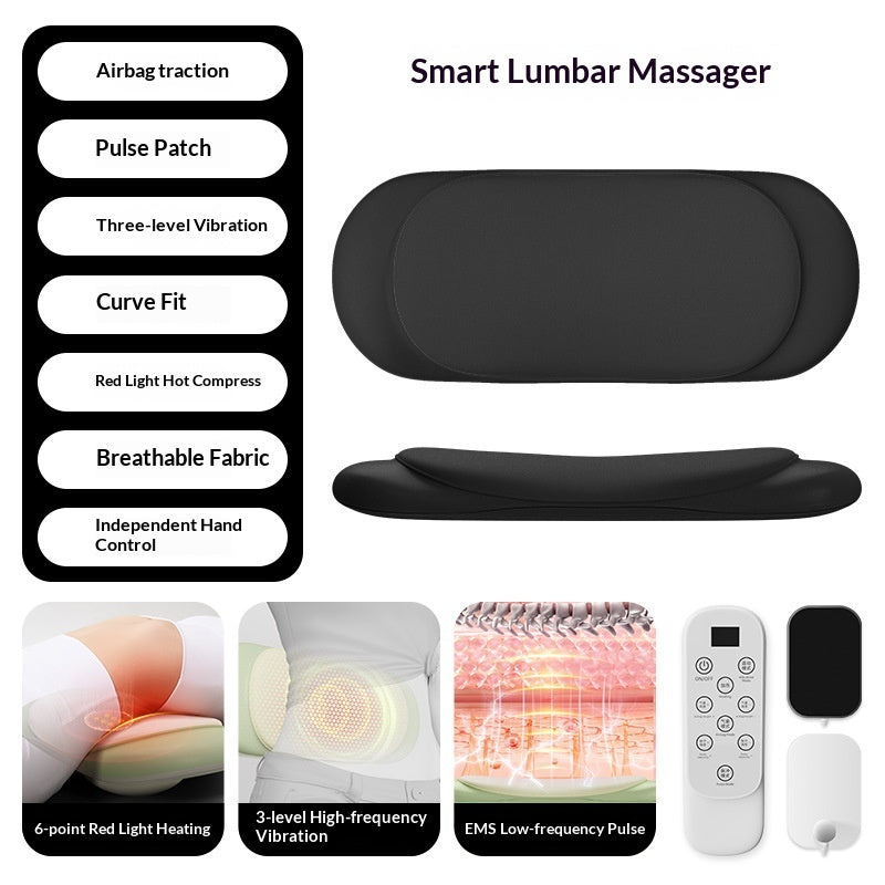 Smart Lumbar Massager With Heat And Pulse