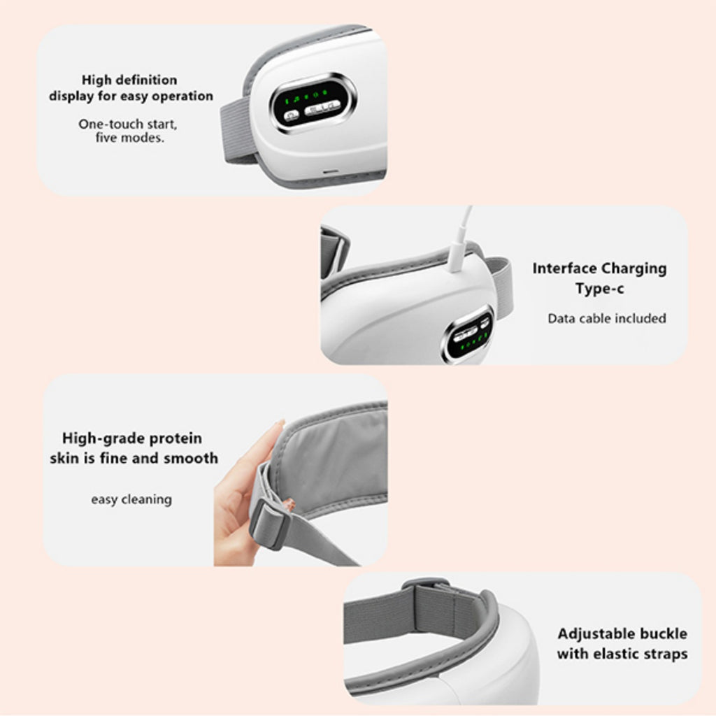 Steam Therapy Mask Smart Hot Steam Eye Mask for Dark Circles