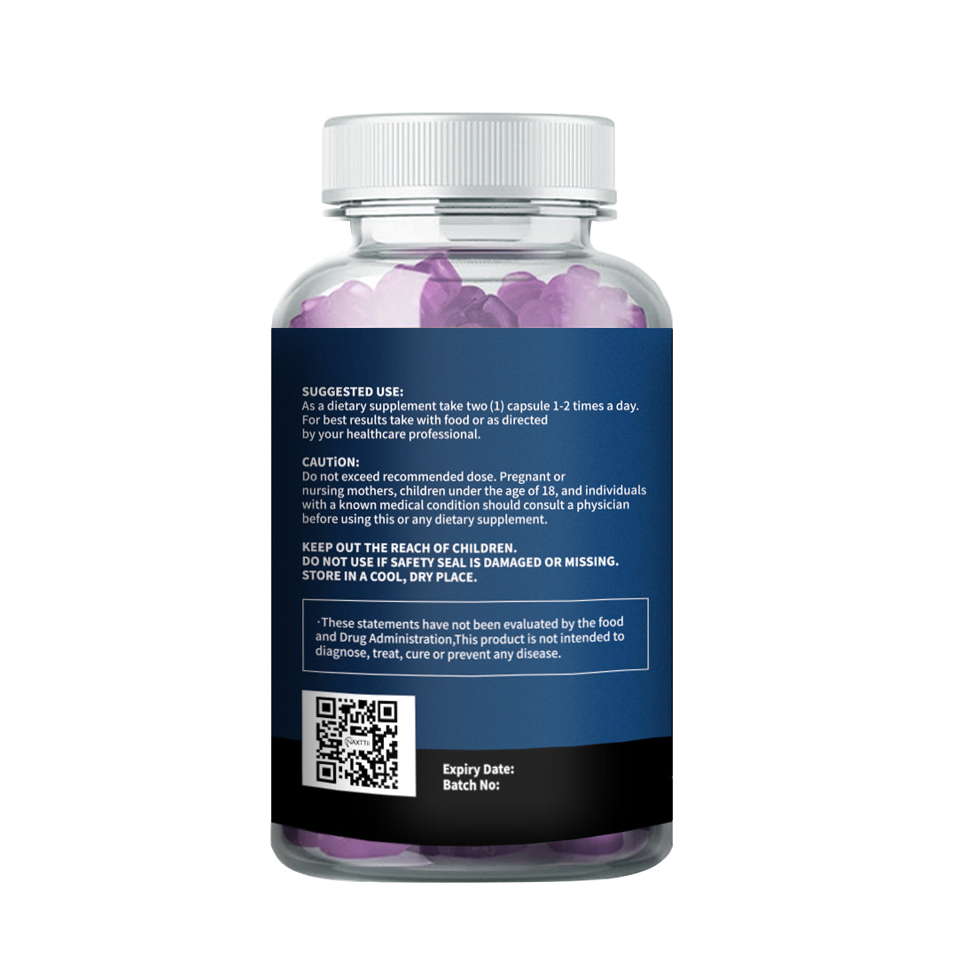 Calm Vitamin B6 Sleep Gummies a Blend of Berries Vegan