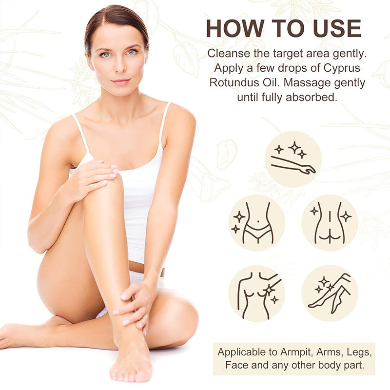 Cyperus Oil Hair Removal Treatment Essential Oil for Smooth,