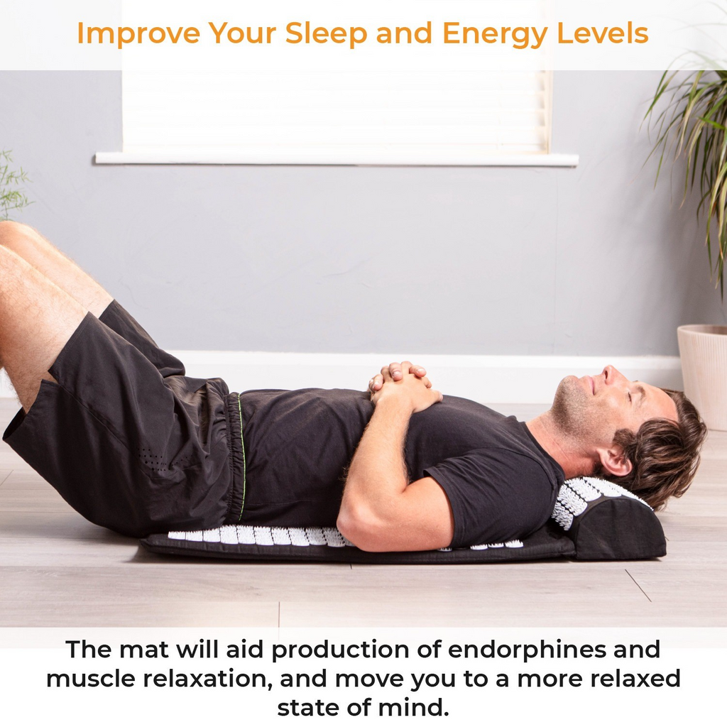 New Premium Acupressure Shakti Massage Mat & Pillow Set Fitness