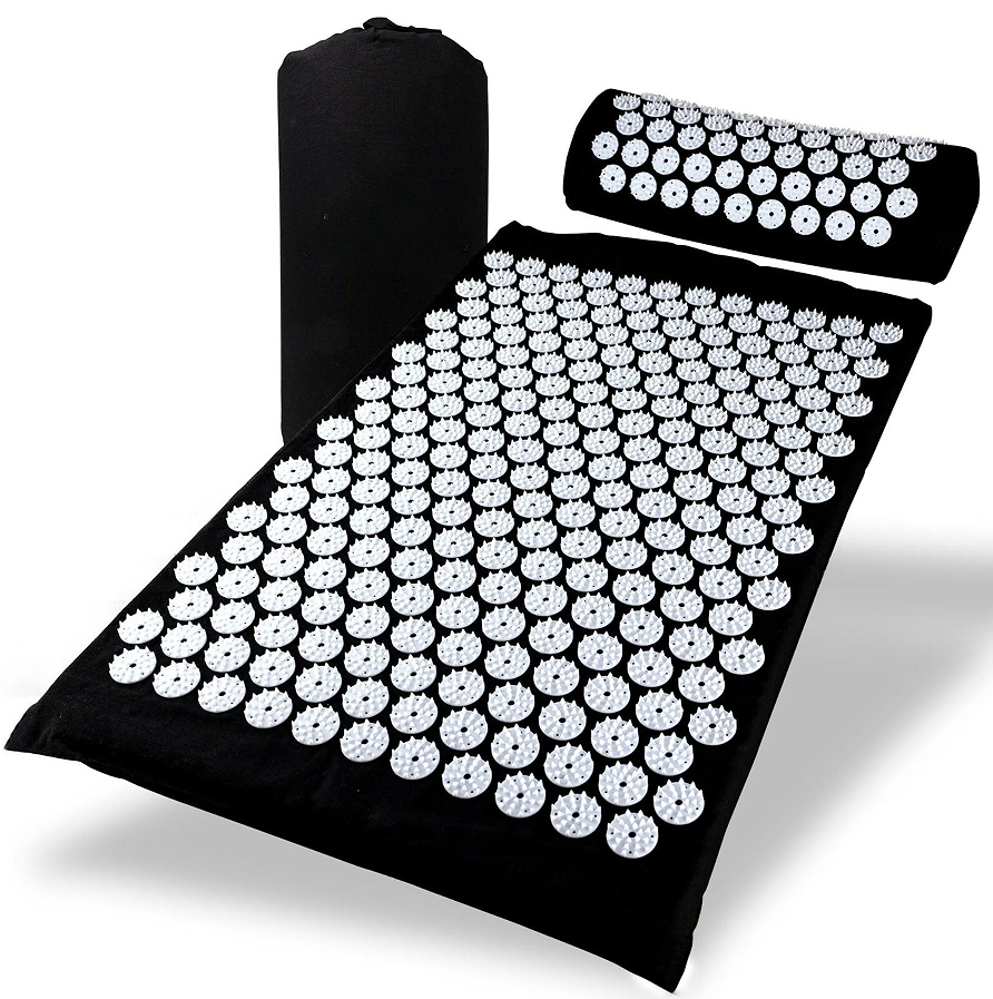 New Premium Acupressure Shakti Massage Mat & Pillow Set Fitness
