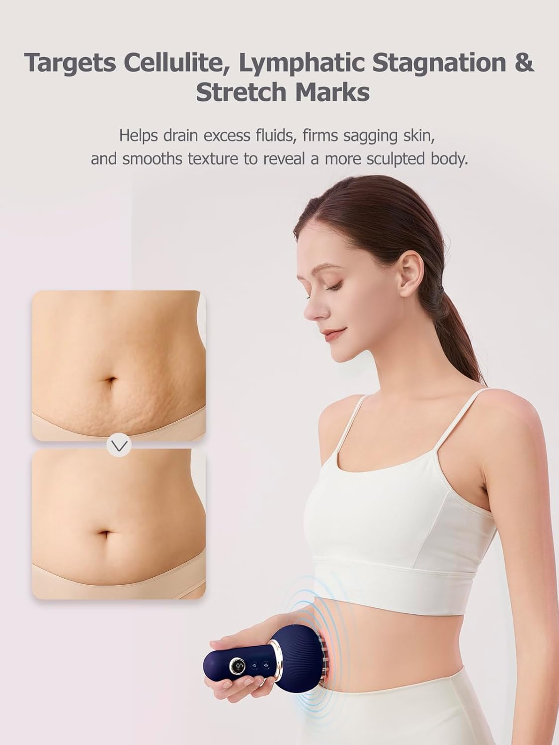 Lymphatic Drainage Massager & Anti Cellulite Massage Tool,