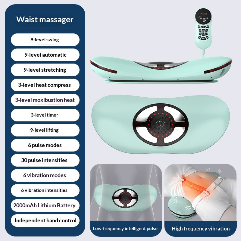 Smart Lumbar Massager With Heat And Pulse