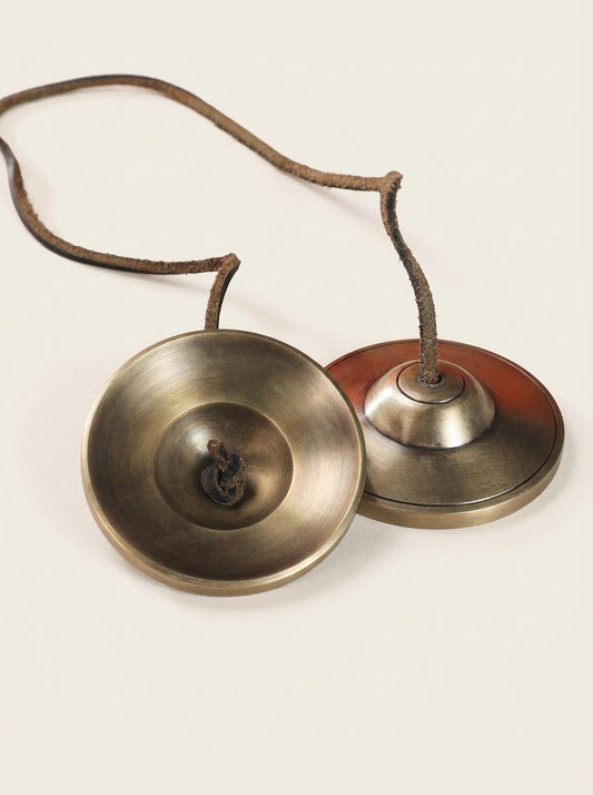 Dingloom Handmade Copper Yoga Meditation Bell with Cover