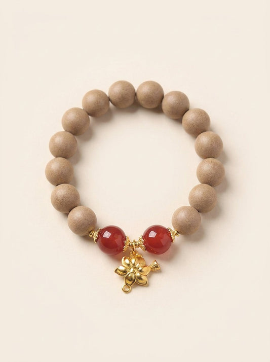 Scentbead Aromatic Bead Bracelet – White Ambergris, Round 12mm Beads