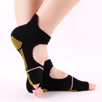 Yoga Socks: Professional Cotton Open Toe Half Fingers