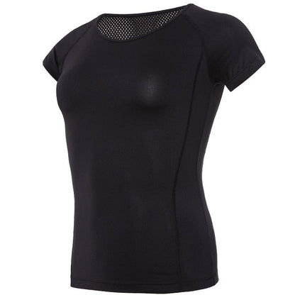 Quick Dry Short Sleeve Sports T-Shirt Gym Clothes Yoga Shirt Workout Tops For Women Fitness