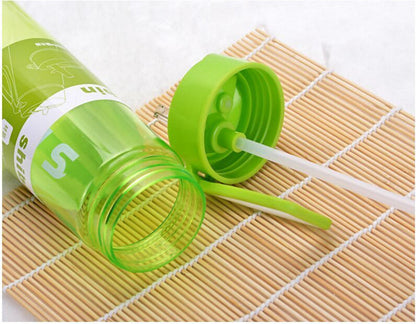 Water Bottle With Flip Straw