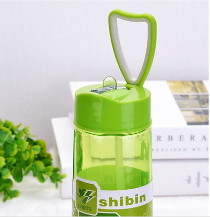 Water Bottle With Flip Straw