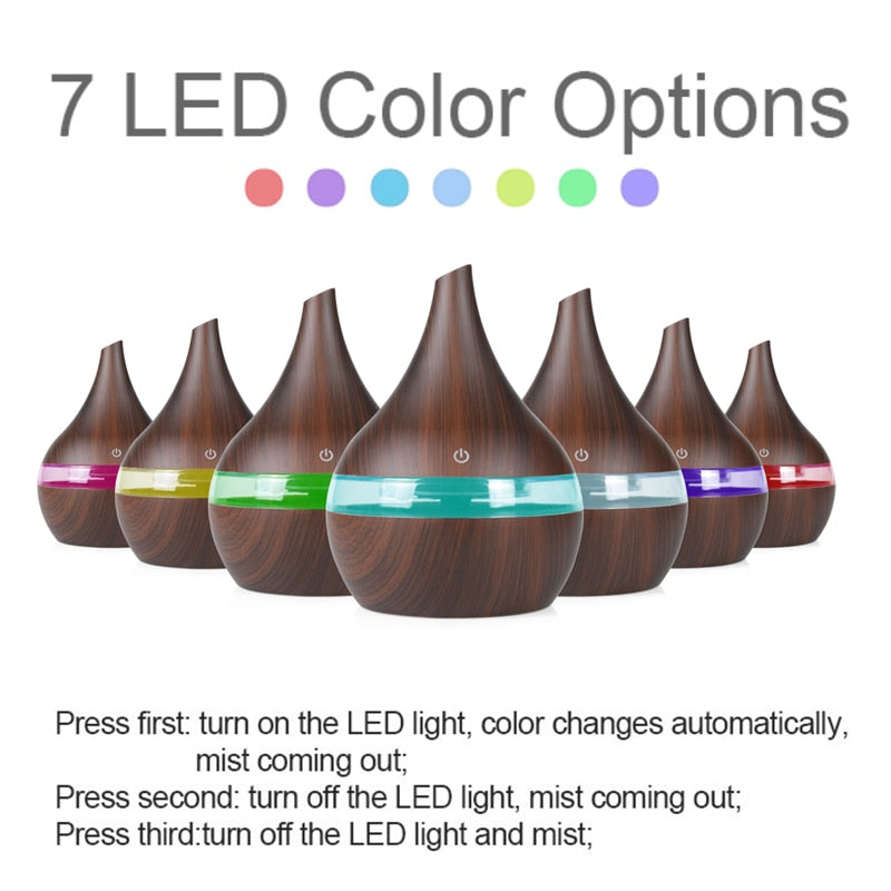 Electric Aroma air diffuser wood