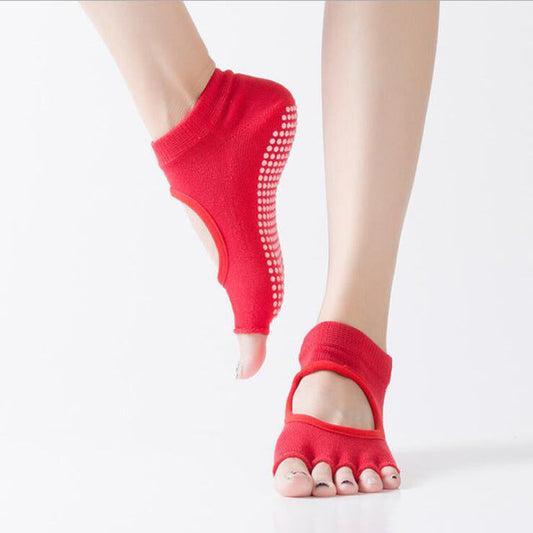 Yoga Socks: Half Toe Backless 5 Fingers